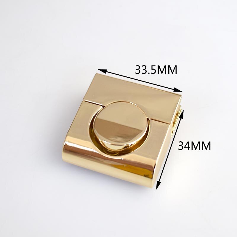 2/5/10 kpl neliömäinen käsilaukku metalli lukko neppari laukku solki suljettava työnnetty neppari lukot vaihto kukkaro lukko tee itse askartelutarvikkeet: 33 x 34mm-2 kpl