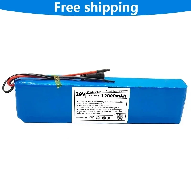 18650 Lithium Battery Pack 29V 7S4P 12Ah Rechargeable Battery Battery 15A BMS+29.4V Charger DIY Production