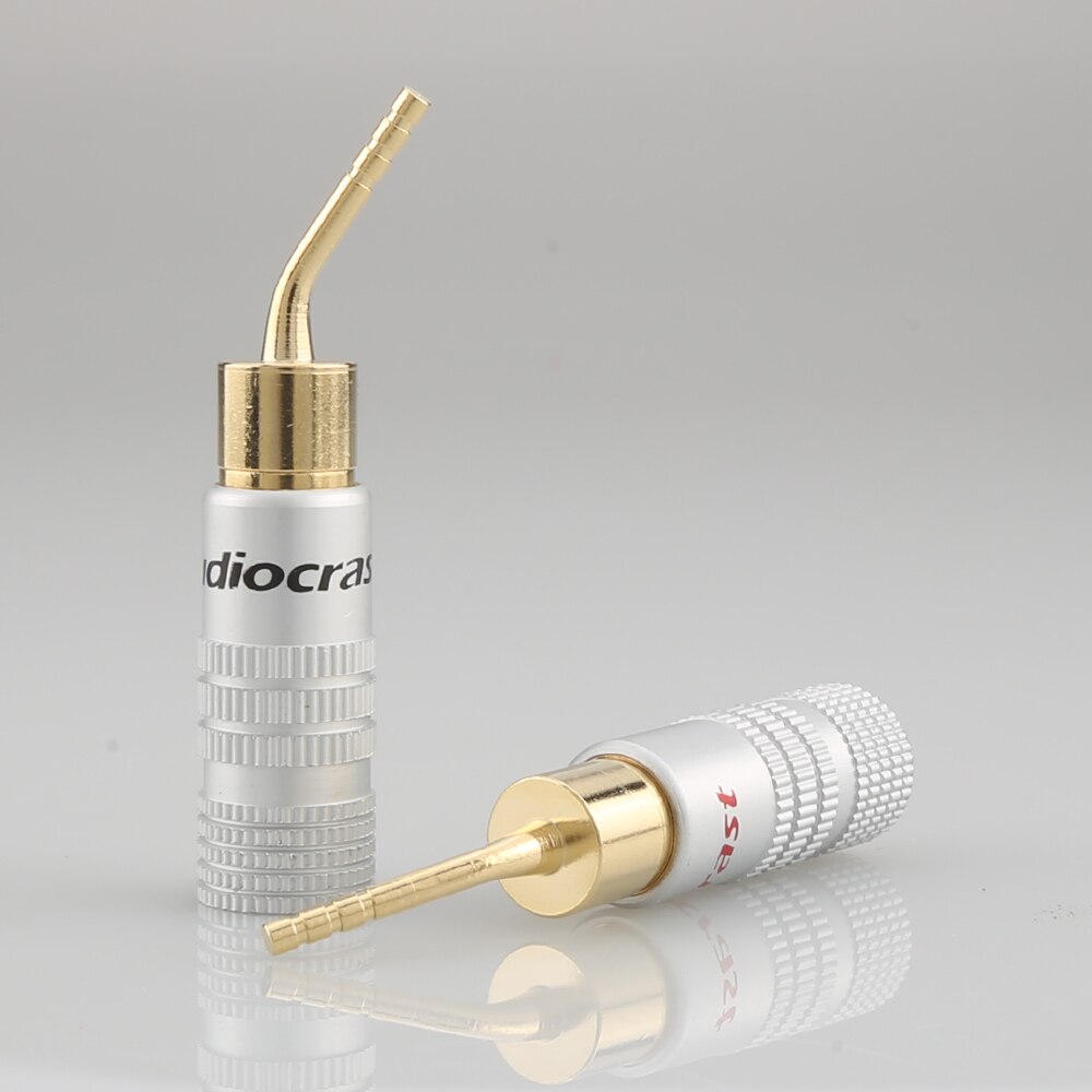 8 sztuk Nakamichi 2mm Szpilka głośnik wtyk bananowy adapter drutu pozłacane nowy