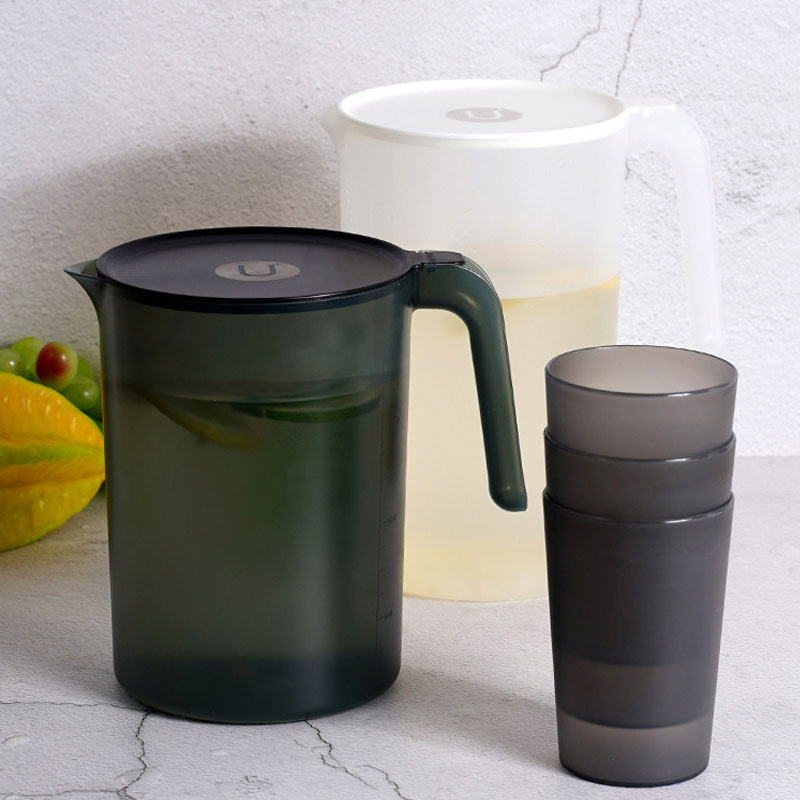Carafe à jus de citron de grande capacité 2000/2500ML, bouilloire d&#39;été, carafe à eau, réfrigérateur de cuisine, récipient d&#39;eau, ensemble de verres