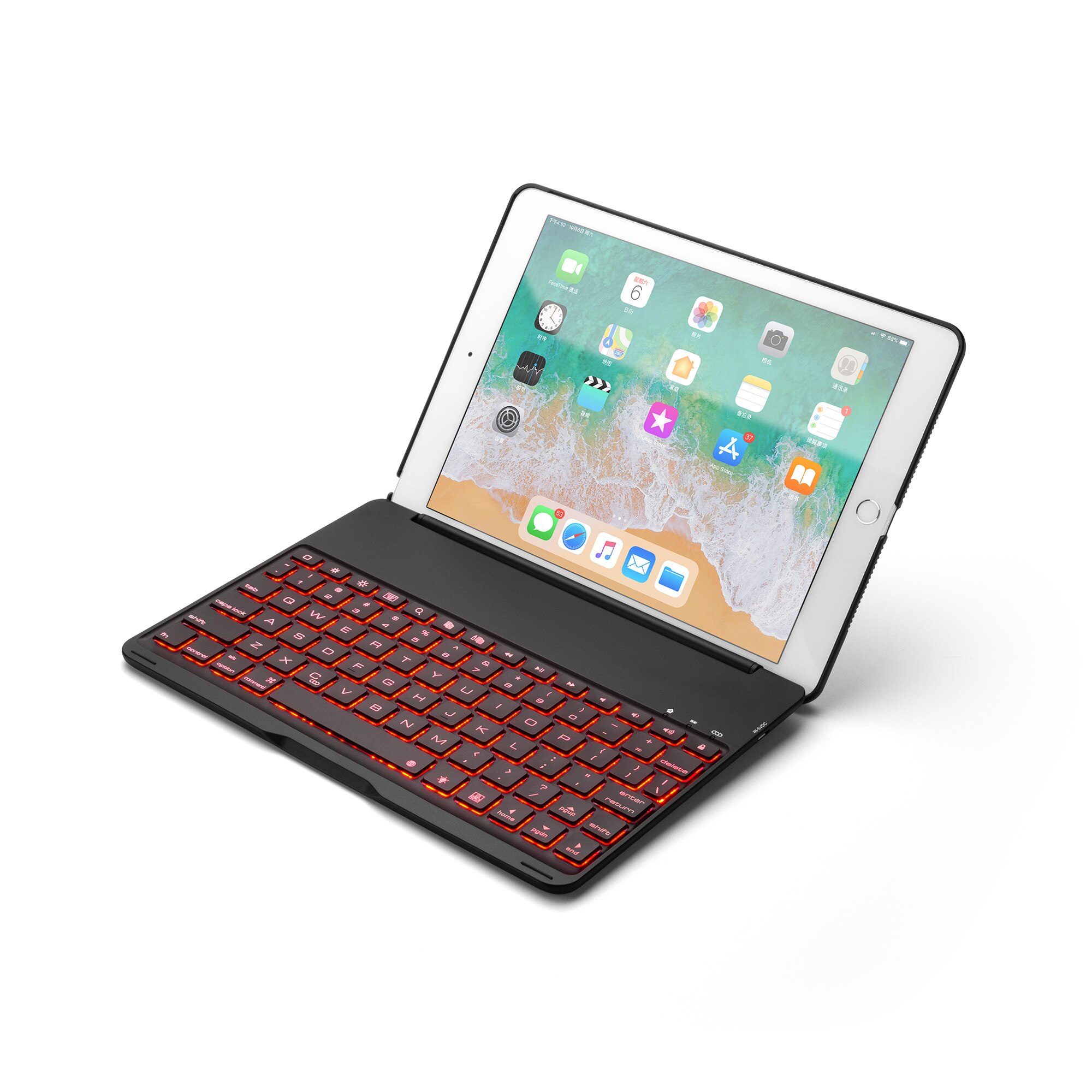 Wireless Bluetooth Keyboard Cover for ipad Air12 pro9.7 ipad9.7 Aluminum light-emitting 9.7‘’bluetooth keyboard