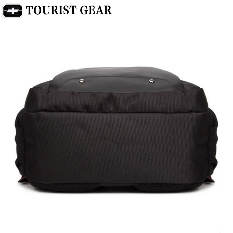 Mochila preta masculina suíça, mochila para viagem, equipamento de turista, mochila para laptop de 15.6 polegadas, mochila vintage escolar
