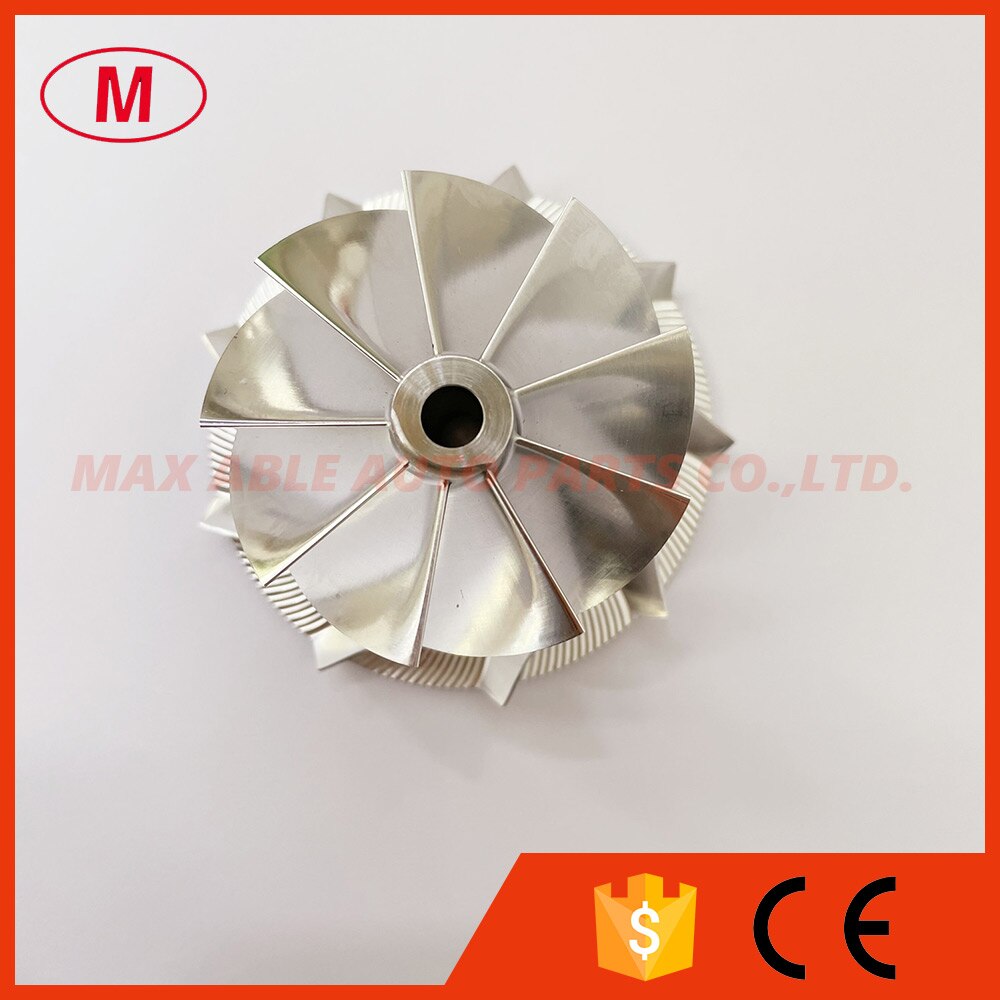 GT1749V reverse 41.83/54.00mm 9+0 blades high performance turbo milling/aluminum 2618/billet compressor wheel for 06L145702L
