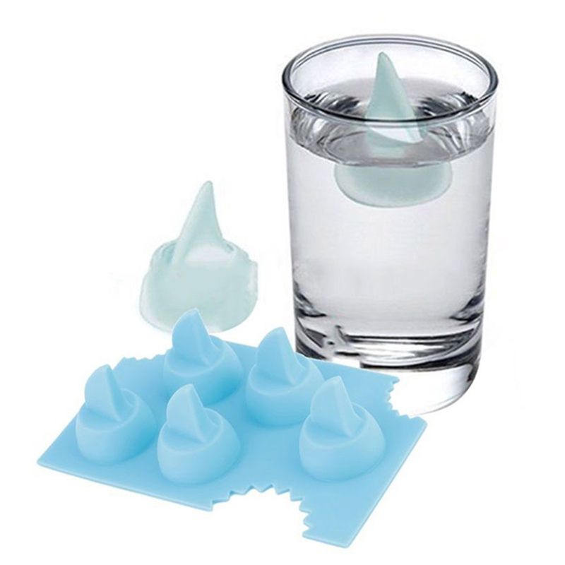 3D aileron de requin forme Silicone glaçon Cool congélation moule plateau fabricant de crème glacée Popsicle yaourt moule facile à utiliser Gadget disponible