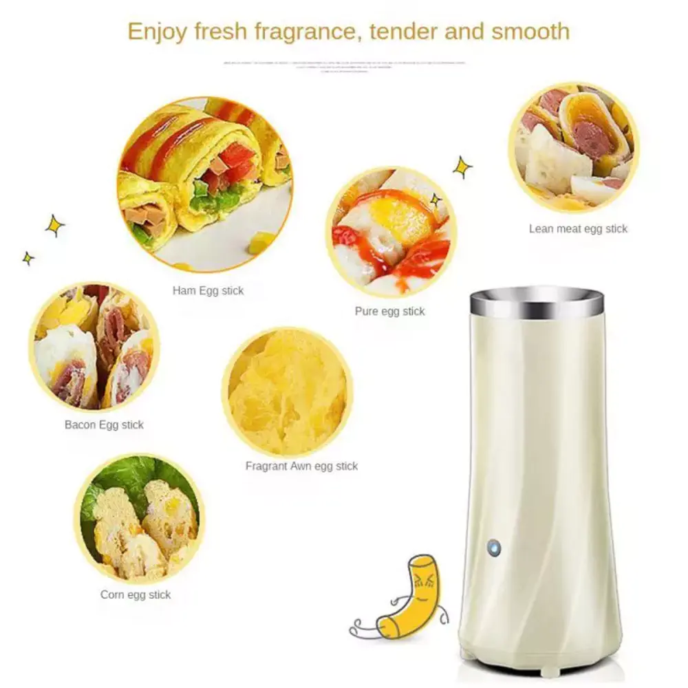 220V Electric Automatic Multifunctional Mini Egg Roll Maker Omelette Breakfast Egg Boiler Kitchen Cooking Tools Egg Cooker EU