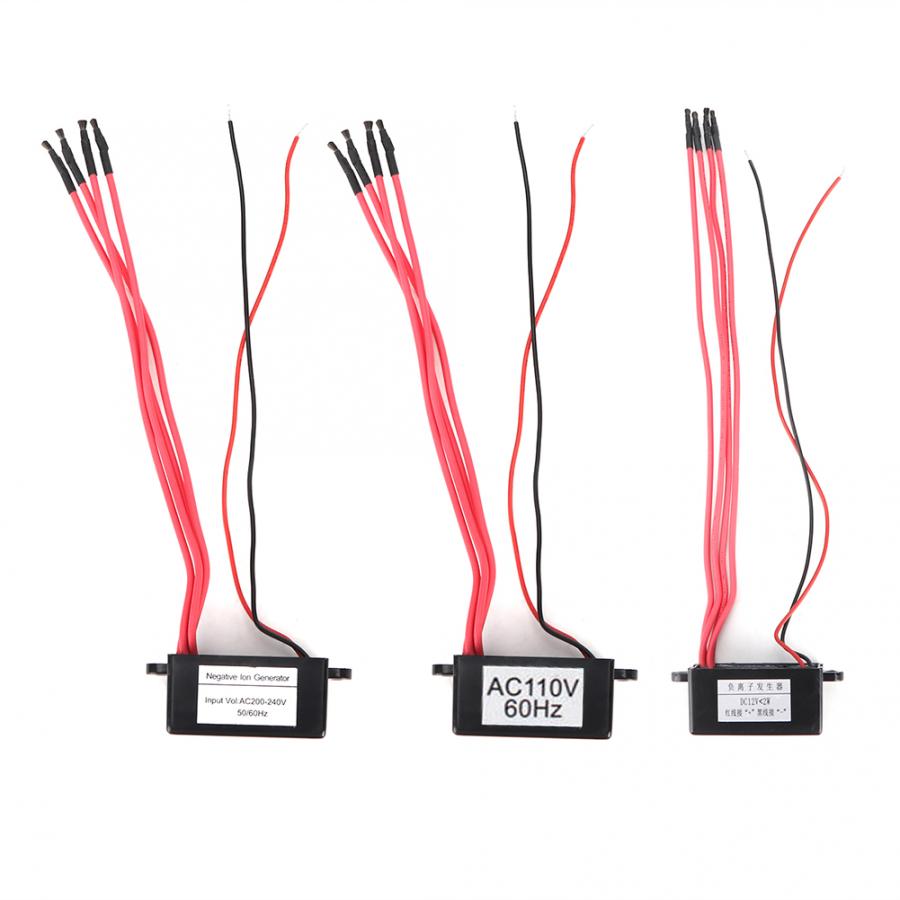 Air Purifier Generator AC 220V High Output Air Ionizer Ioniser Airborne Negative Ion Anion Generator DIY 4 Negative Line