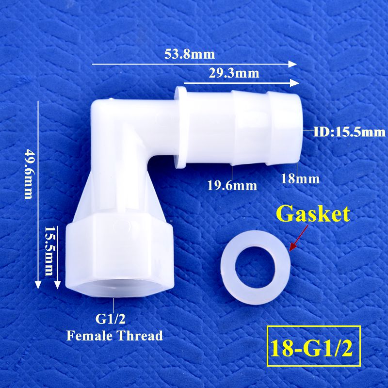 5~200Pcs G1/2 To 4~25mm Elbow Connector Garden Water Nozzle Aquarium Tank Elbow Adapter Irrigation Internal Thread Hose Joints: green / 1/2''