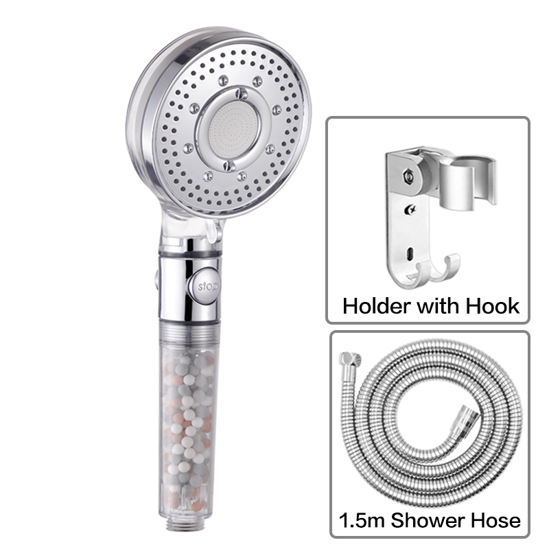 Foheel Multifunctionele Verstelbare Douchekop Regendouche Handdouche Hoge Druk Douchekop Waterbesparende Spa: Shower Set 3