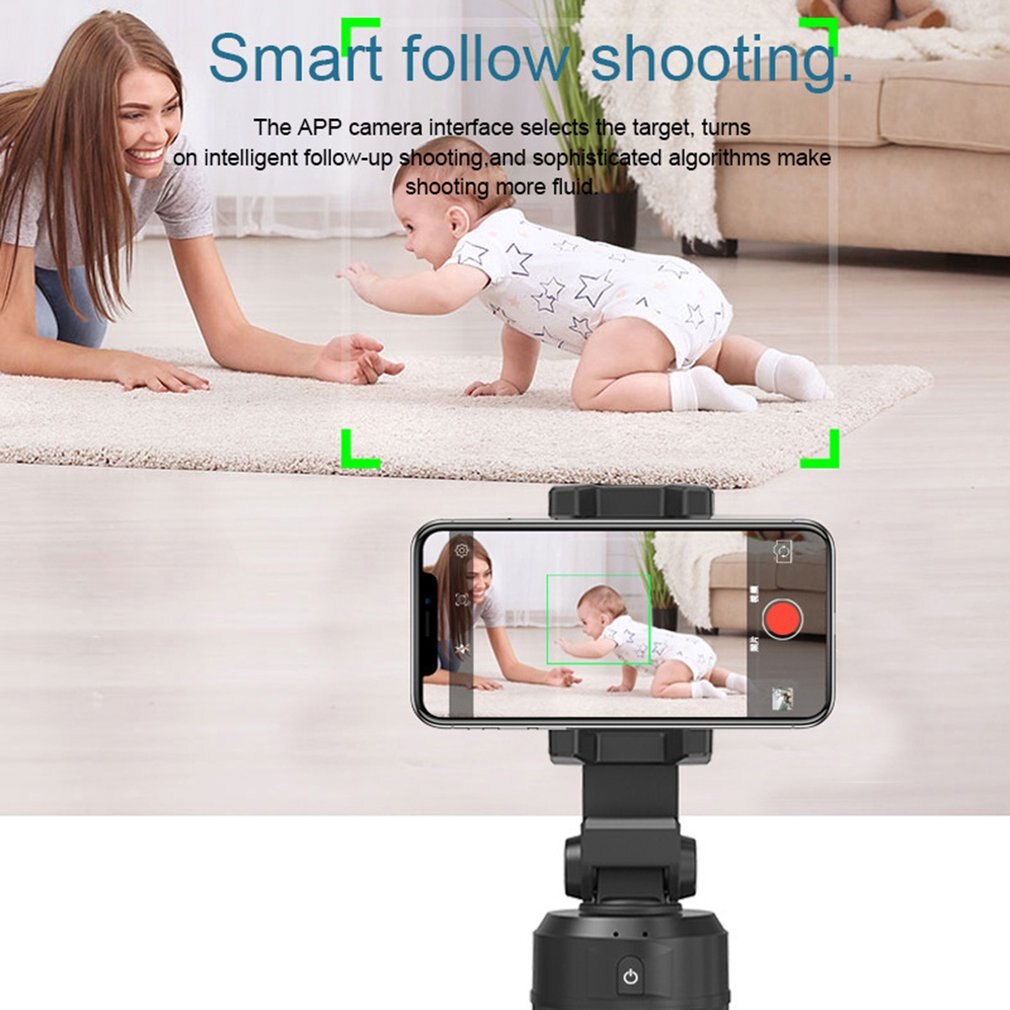 Smart Face Tracking Selfie Stick Tripod - 360° Rotation - Portable Live Stand Phone Holder - Aluminum