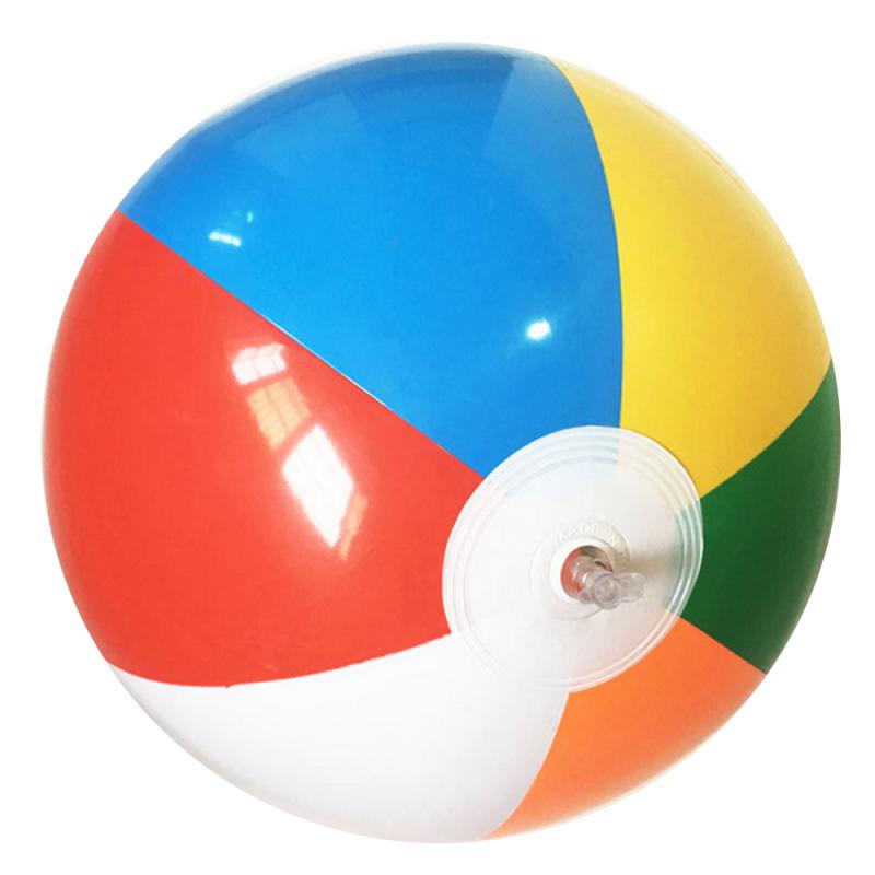 25Cm Kleurrijke Baby Kids Leren Strand Bal Zee Zwembad Water Spelen Bal Opblaasbare Kinderen Educatief Speelgoed