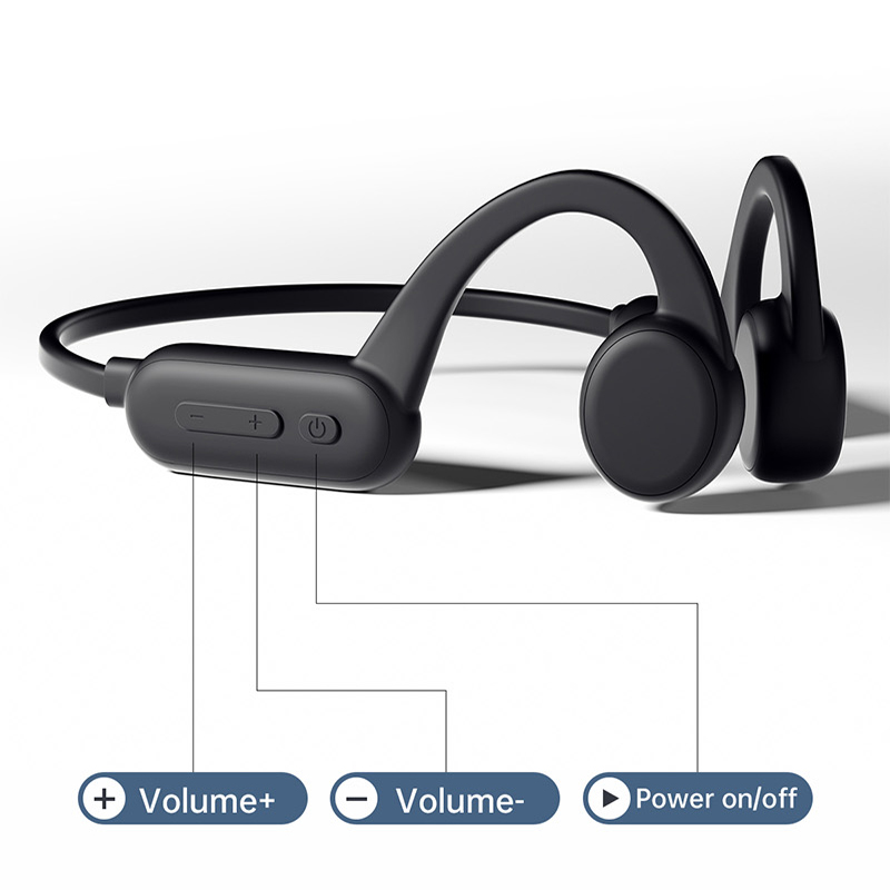 Écouteurs sans fil Bluetooth à Conduction osseuse, casque d&#39;écoute étanche avec Microphone, mémoire de 8 go, natation, Sport, musique, TWS, IPX8