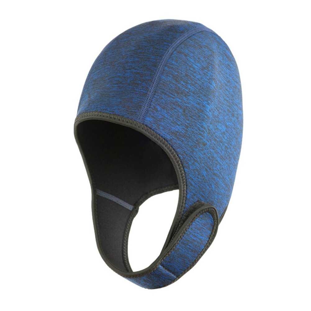 Bonnet réglable en néoprène pour surf plongée Kayak Rafting tuba bonnet de natation et T8: dark blue