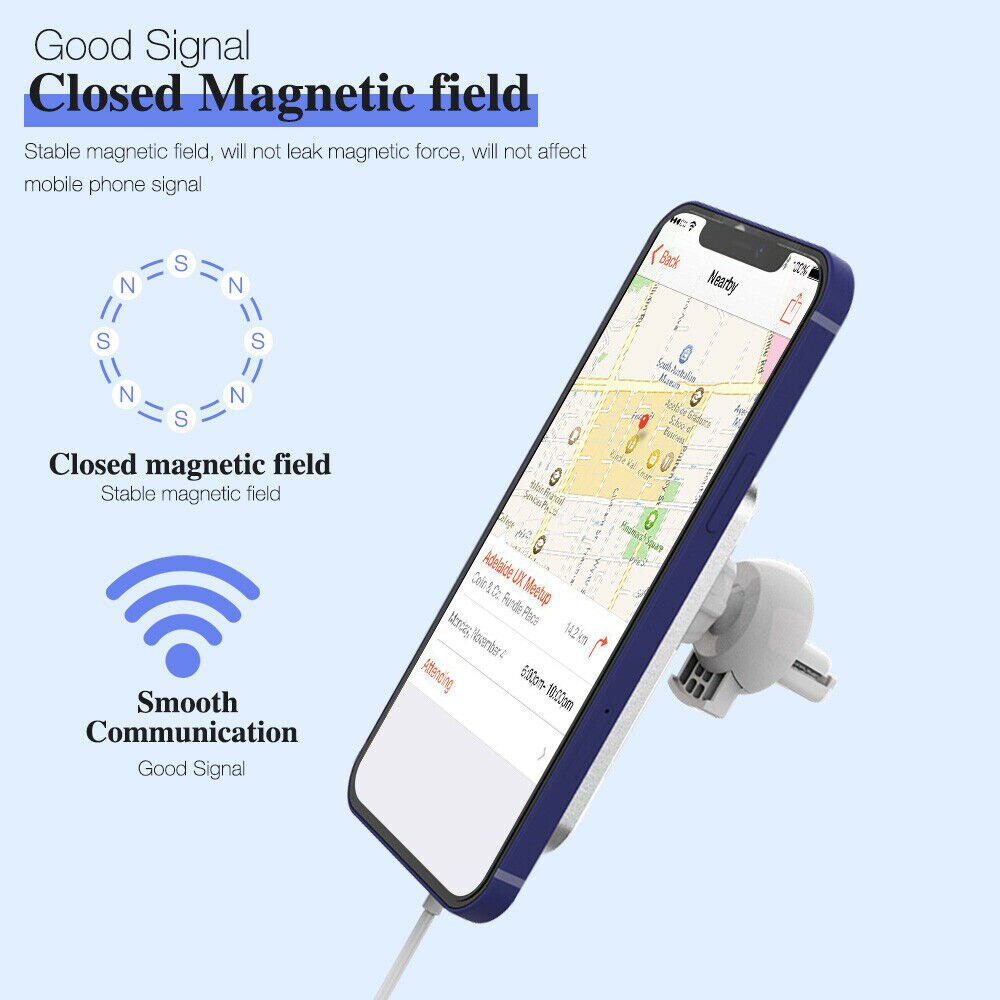 Magnetische Draadloze Autolader Voor Iphone 12 13 Pro Max 12 Mini Auto Air Vent Mount Lader Snel Opladen Auto telefoon Houder