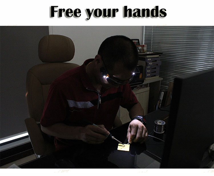 Gafas de seguridad antiimpacto para visión nocturna, gafas con luz LED, gafas de lectura para laboratorio, trabajo Industrial, seguridad, reparación de conducción nocturna