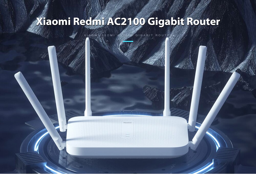 Xiaomi Redmi AC2100 Router Gigabit Dual-Band Wireless Router Wifi Repeater Mit 6 High Gain Antennen Größere Reichweite Einfach setup