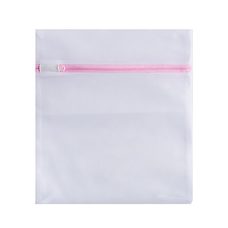 Bolsas de lavandería para lavado de ropa sucia, bolsas para lavar la colada de malla para sujetadores, calcetines, bolsa de lavado de ropa con cremallera: M- 40X50cm
