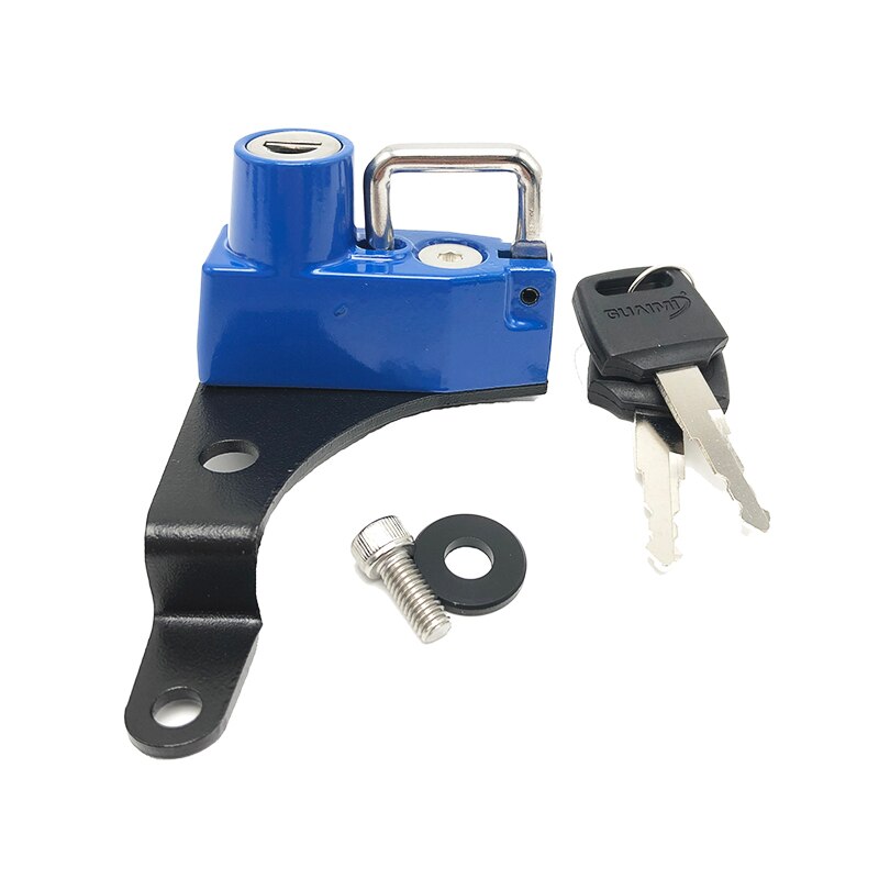 SV650 Motorcycle Helmet Lock Kit with 2 Keys for Suzuki SV650 ABS Motorbike Helmet Lock Accessories: Blauw