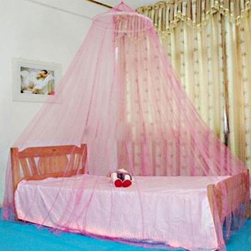 Huis beddengoed decoratie rond bed hemel koepel klamboe: Roze