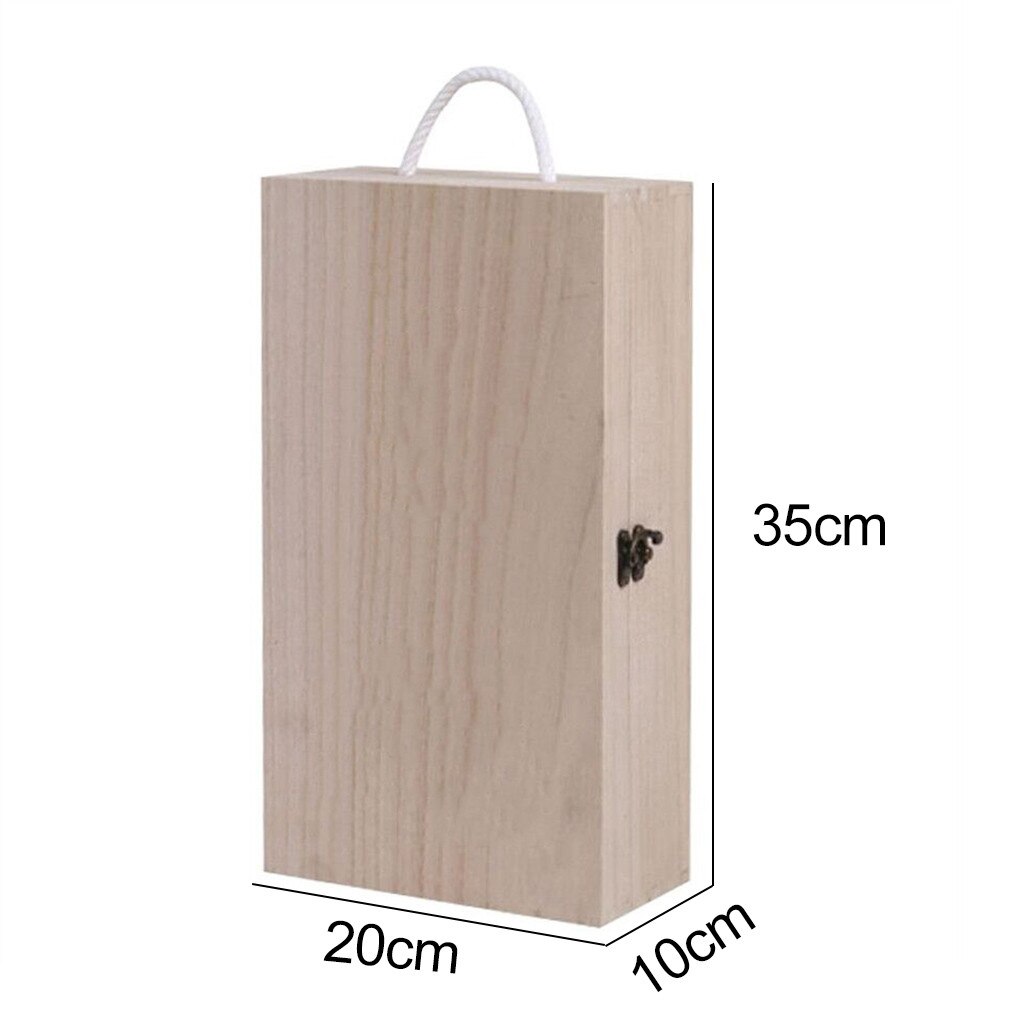Wooden Wine packing Box Red Wine Box Wooden Whiskey Packaging box Champagne Wooden wine Box Carries Bar Accessories: Default Title