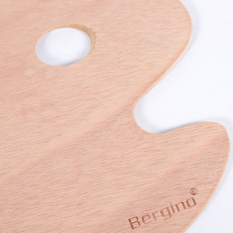BGLN 1 Stück Holz Oval Quadratischen Ölgemälde Palette Berufs Öl Farbe Ellipse Zeichnung Palette Paleta Schule Kunst Liefert