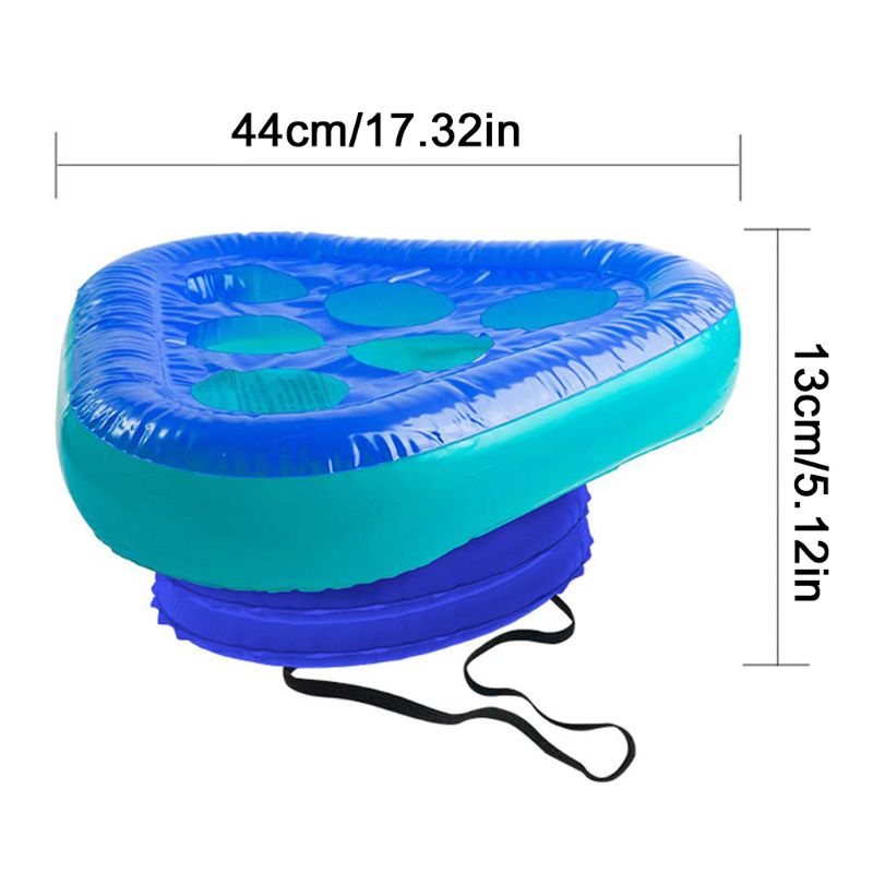 Opblaasbare Bier Pong Driehoek Cap 6 Gaten Cup Seat Gooien Interactieve Game Speelgoed Q0KB