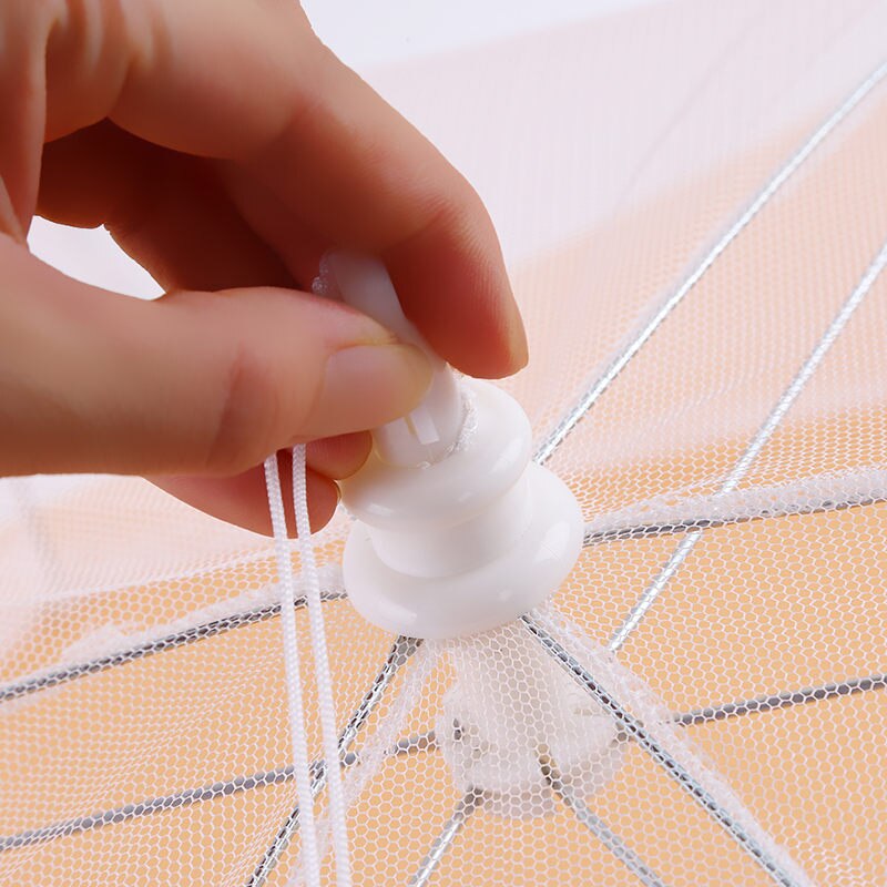 Mesh Food Cover Dish Umbrella Keep Out Flies Bugs Kitchen Detachable Dish Cover Collapsible Protector Cover