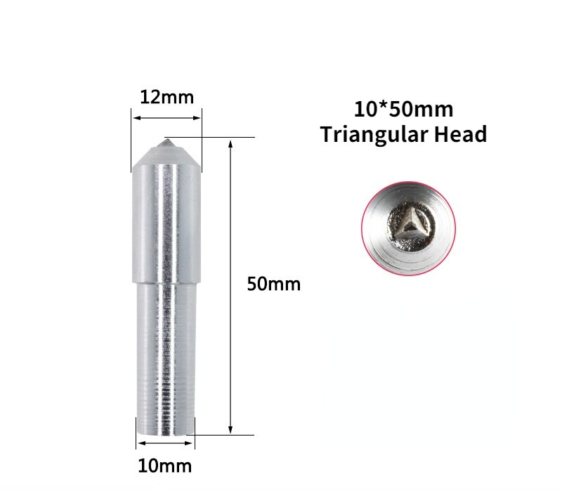 Diamant Stift Schleifen Rad Kommode/Schleifen Rad Dressing Messer/Diamant Schleifen Rad Dressing Stift/Hand Dressing Messer: 10mm dreieckig Kopf