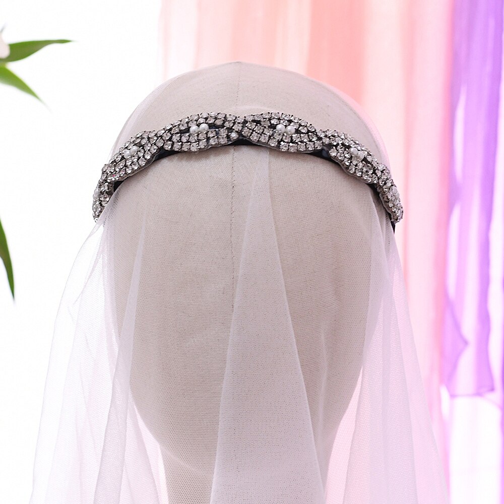 Topqueen bruiloft barokke hoofdband met strass steentjes bruidstiara hoofddeksels zilveren hoofdband met strass steentjes bruiloft haarsieraden  s293- fg