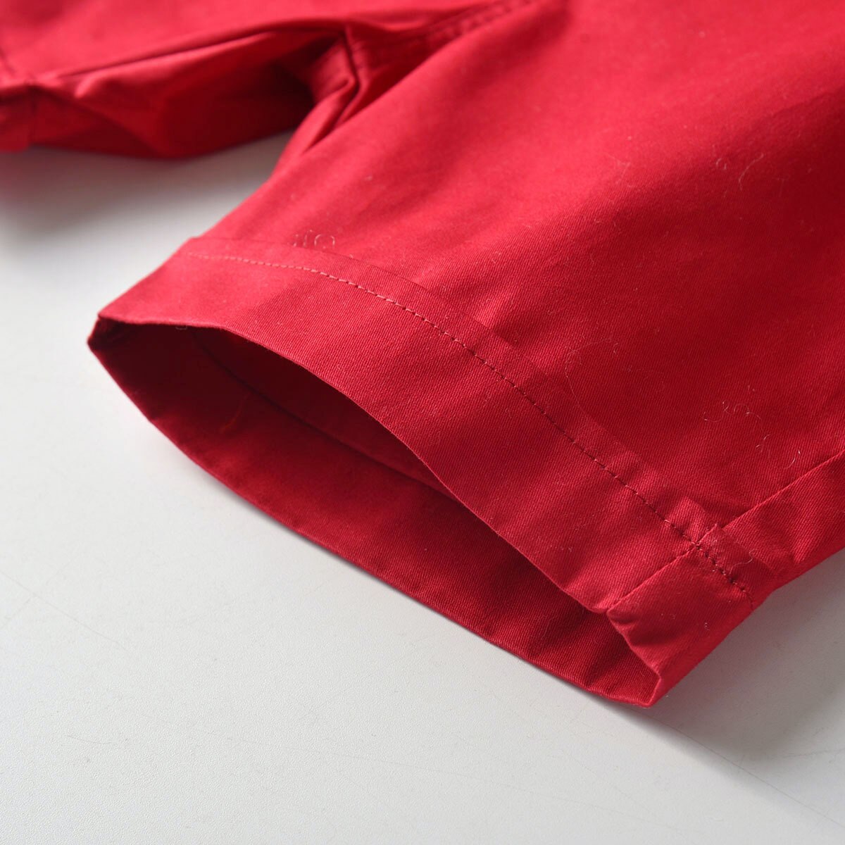 Jongens Pakken Voor Bruiloften Korte Mouw Shirt + Pure Kleur Shorts + Boog Knoop 3Pcs Trainingspak Voor Kinderen reizen Strand Overhemd