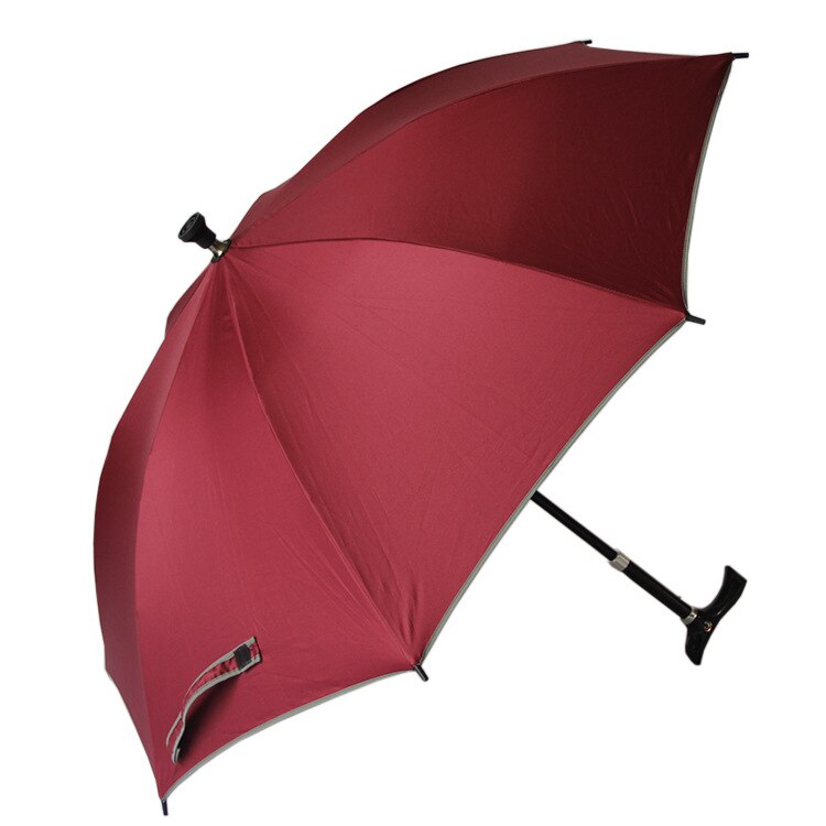 Paraplu Reverse Vouwen Business Paraplu Met Reflecterende Strips Paraplu Regen Voor Mannen Vrouwen Zwarte Coating Wandelstok