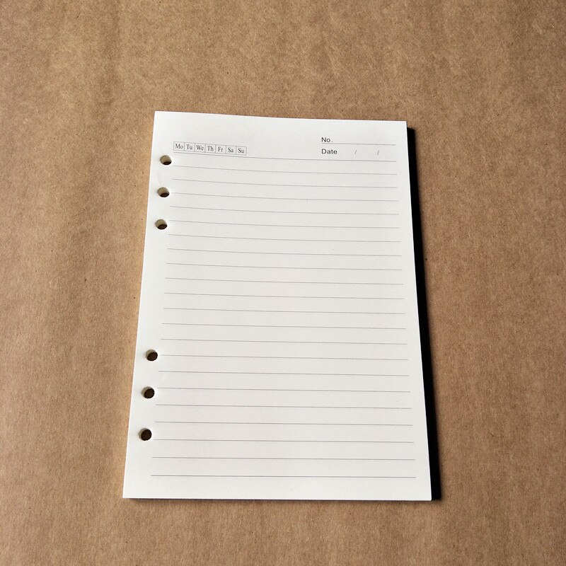 Coloffice A4 A5 B5 A6 A7 Loose-Leaf Notebook Inside Page Spiral Binder Planner Inner Page Paper Office Supplies 40pages
