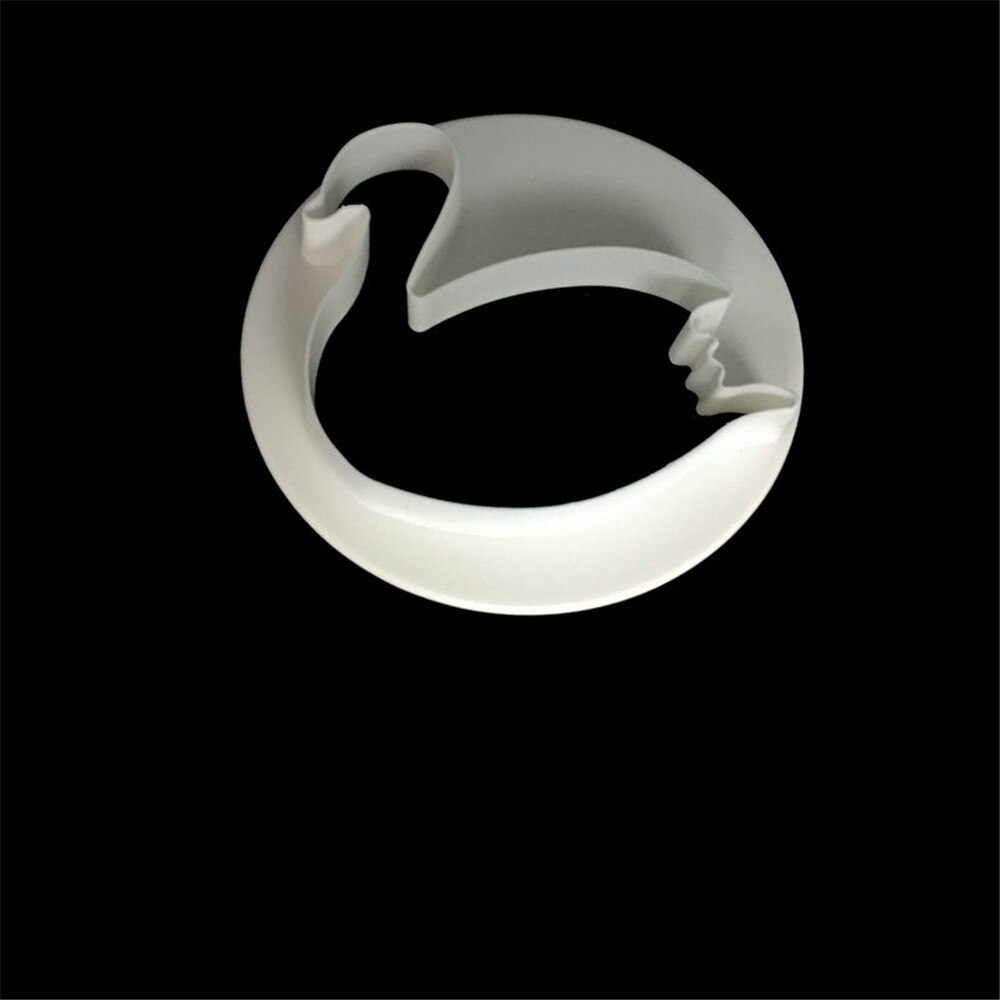 1pc koekjesvormpjes in de vorm van een zwaan van plastic, snoep, taart, gebak, doe-het-zelf, bakdecoratie, mal, fondant, taartvorm, koekjesvorm