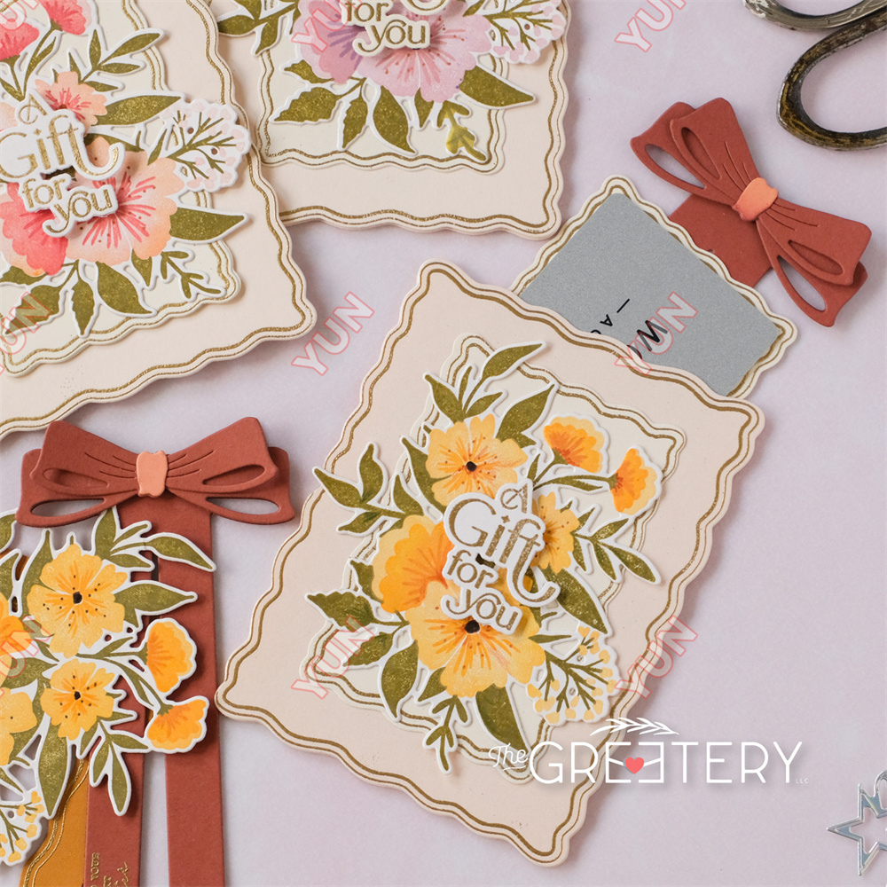 Gratulationsmalsstempler stencil drømme og planer sløjfe bogmærke stjernestemplet buket sødeste rammer gør-det-selv scrapbooking kort lav