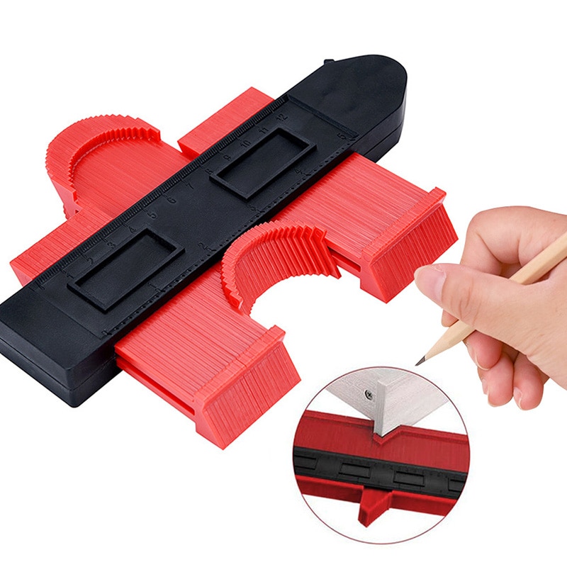 Contour Gauge Copy Gauge 10 Inch Jig Guide Marking For Tile Multifunctional Edge Shape Copy Measuring Tools