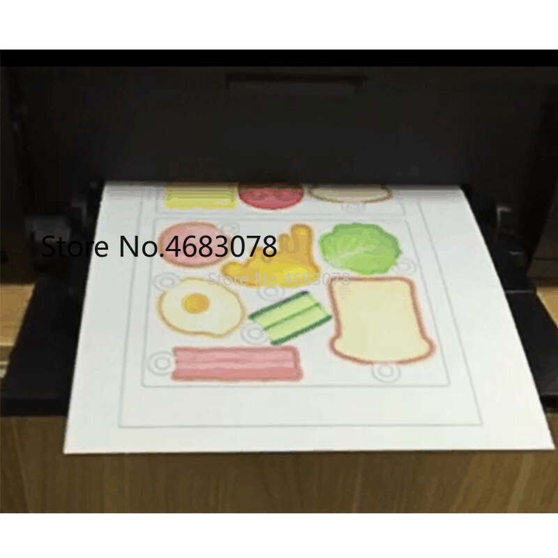 10 stk  a4 inkjet print krympefilm plastik ark gør det selv dekoration printbare krympefilm 0.3mm tykkelse tosidet pri
