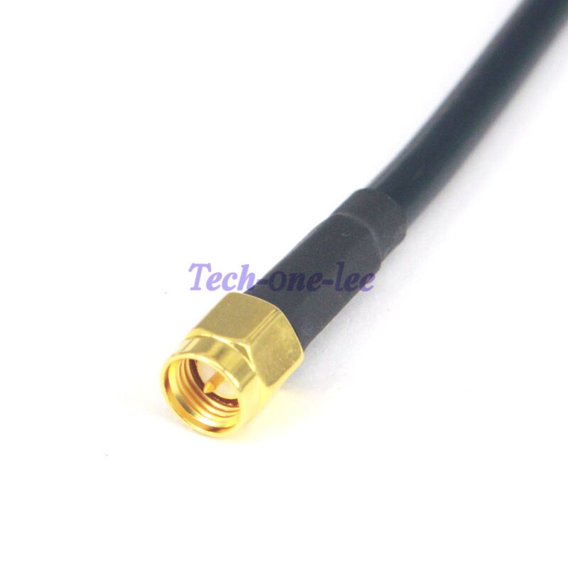 SMA Male bulkhead to N Male right angle Connector LMR195 60CM External WiFi Wireless Antenna Extension Cable