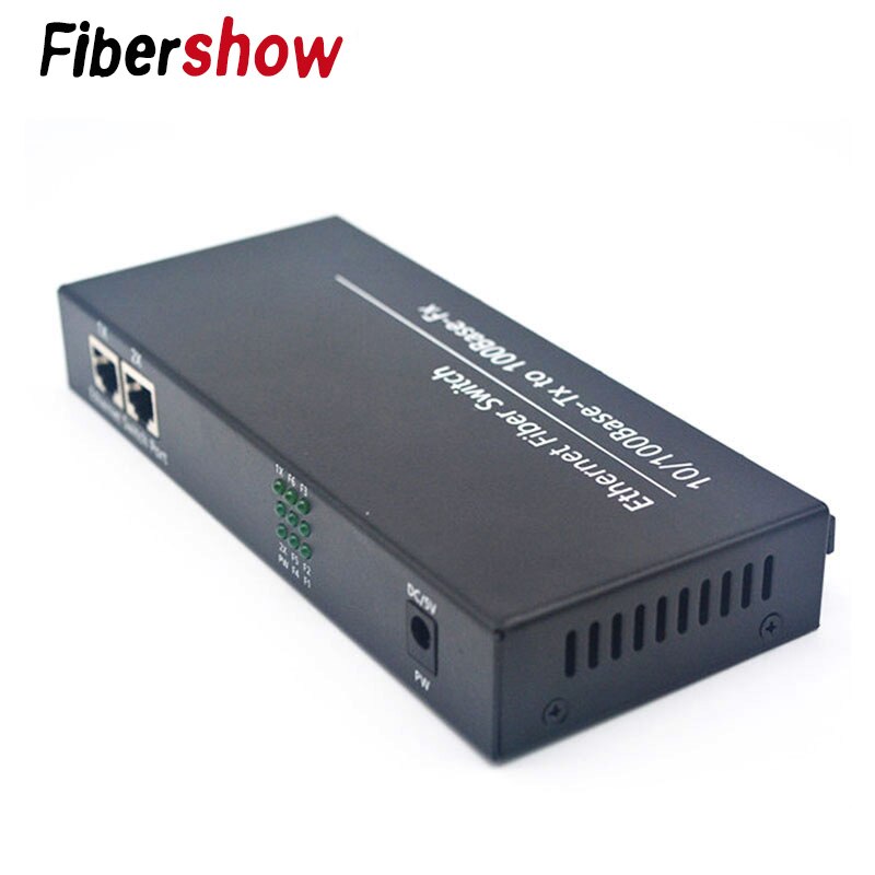 Fast Ethernet Fiber Optical Media Converter Single Mode switch Converter 20KM 2 RJ45 and 6 SC fiber Port 10/100M