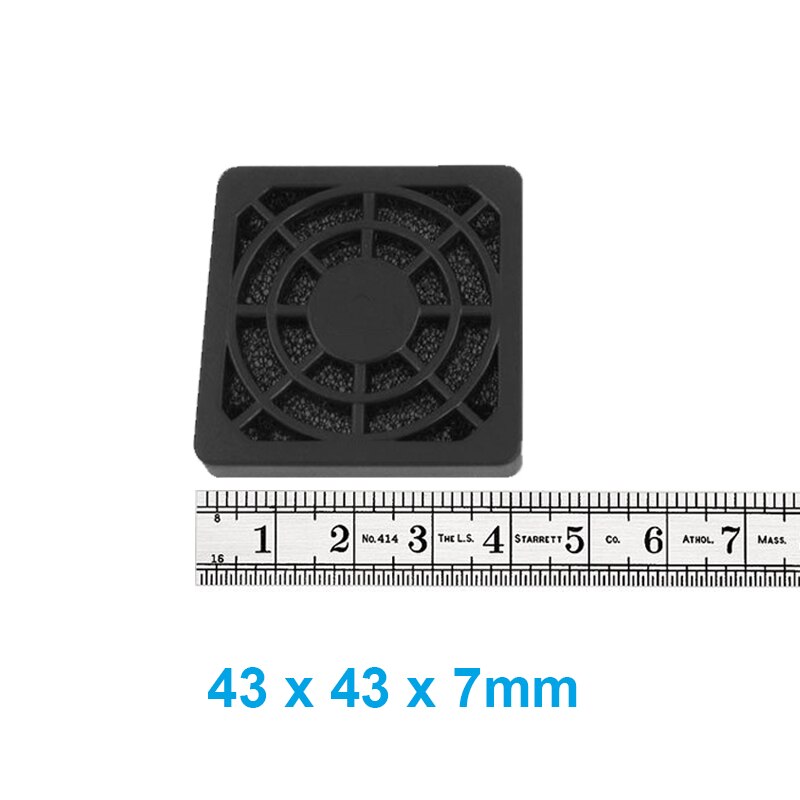 2 szt./partia 4cm osłony komputerowe czarne plastikowe pyłoszczelne filtry przeciwpyłbyć winnym 40mm szt. osłona wentylatora chłodzącego ,43 x 43mm