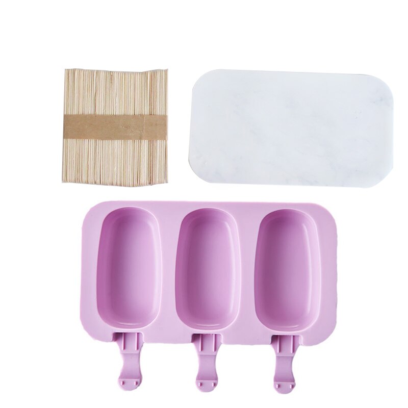 Molde de silicona para helado, moldes para Polos DIY, molde casero para postres, congelador de fruta, molde para hacer helados con palos: A