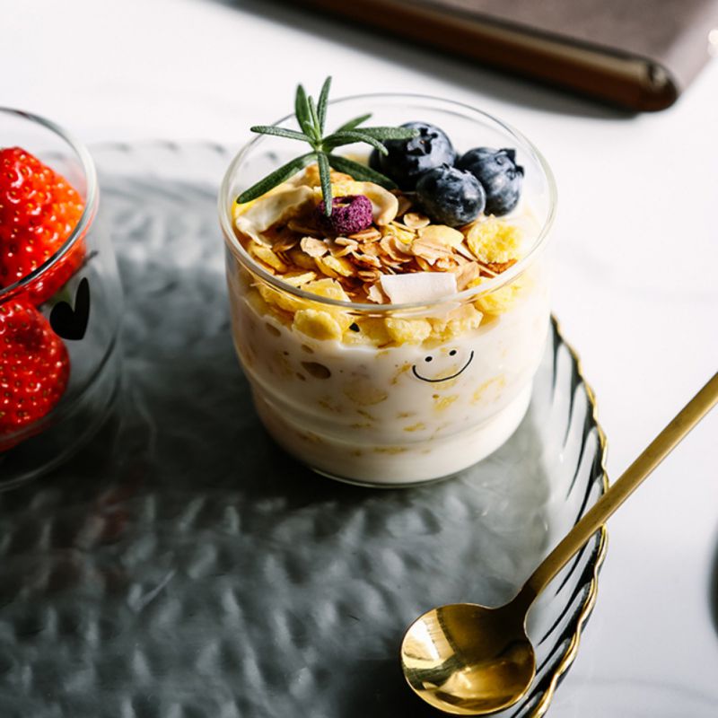 Hand-made Heat-resistant Milk Glass 300ml