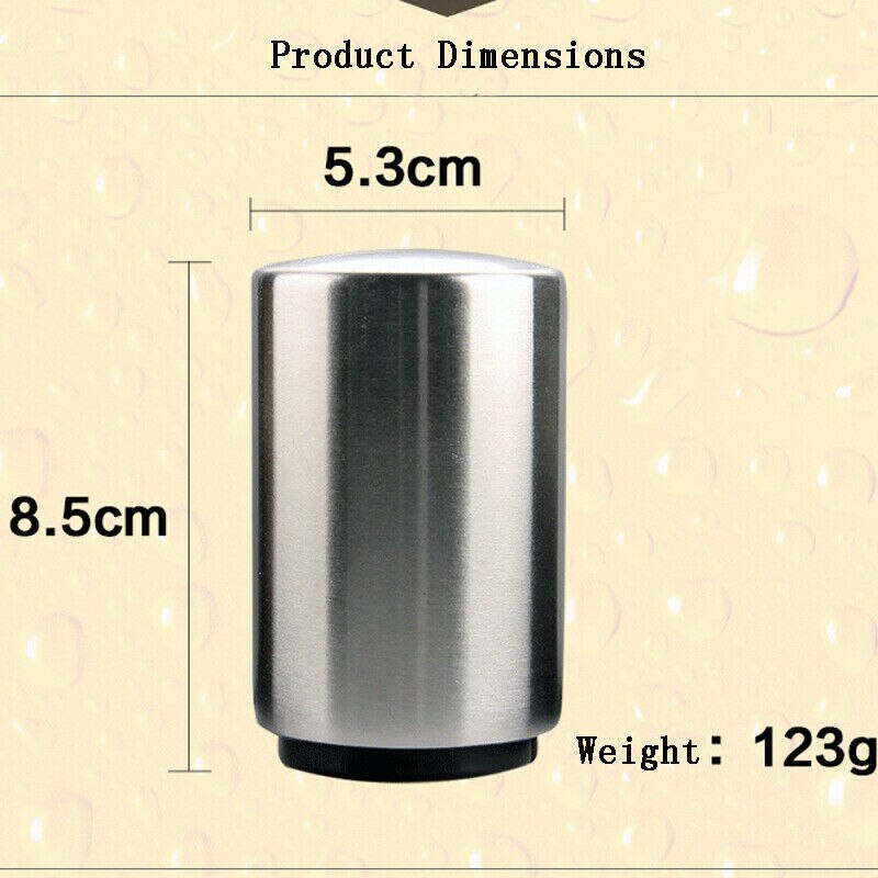 Automatisk ølåpner i rustfritt stål til fest bar flaskelokk vin sølv håndholdt øl brus verktøy drikkespill flaskeåpner