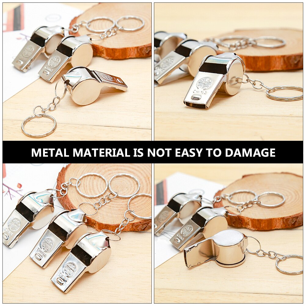 10Pcs Opknoping Metalen Ehbo Fluitjes Outdoor Metalen Voetbal Fluitjes