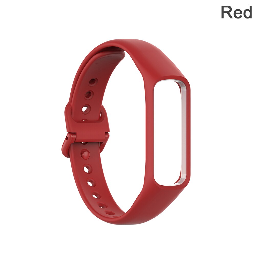 Smart klocka silikonrem för samsung galaxy fit-e /r375 band smart armbandsrem stegräknare fitness tracker armbandsrem: Typ 2 röd