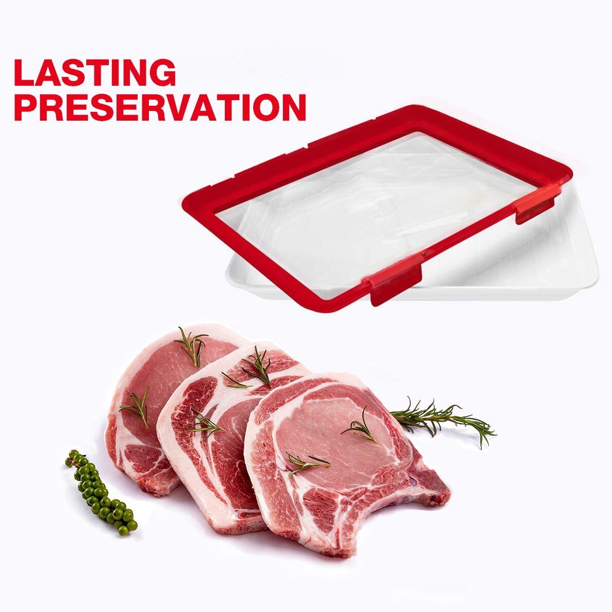 7Pcs Clever Lade Voedsel Behoud Lade Plastic Keuken Voedsel Opslag Lade Voedsel Verse Organizer Herbruikbare Dienbladen