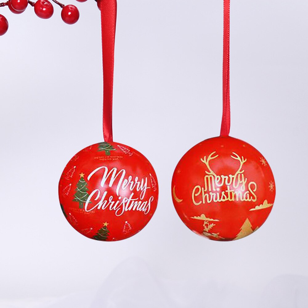 DIY Christmas Xmas Tree Hanging Ball Jewelry Iron Boxes Christmas Decorations Year Navidad Ball For Xmas Party