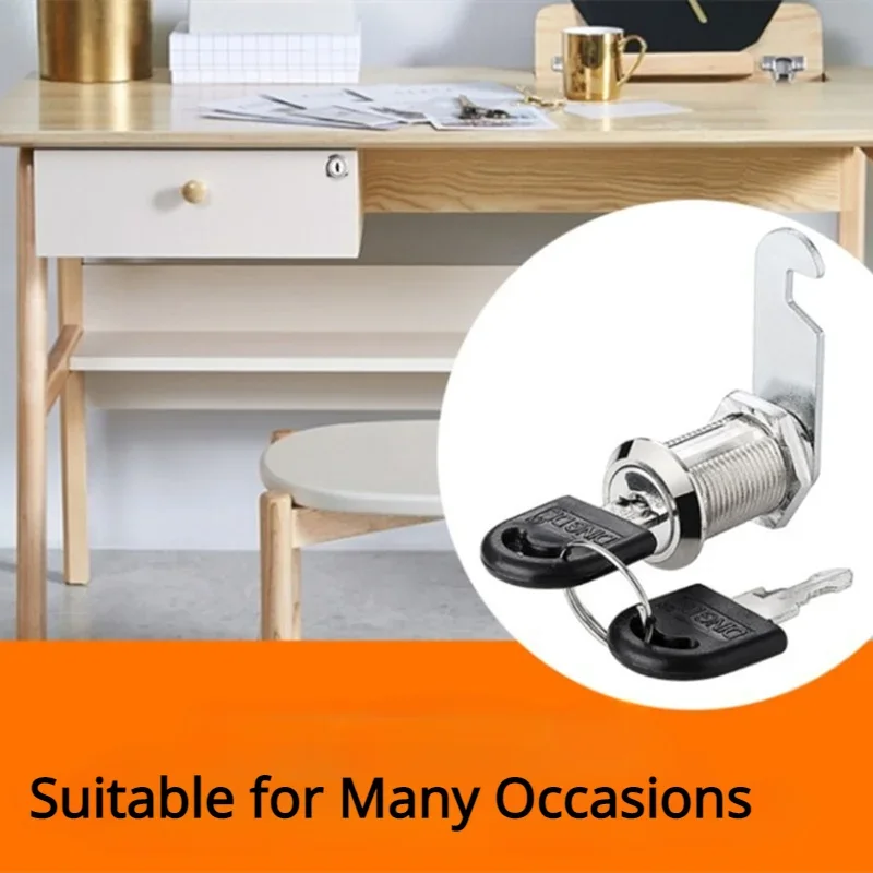 Cerradura para cajón de gabinete de aleación de Zinc con llave, cerradura para archivador, cerradura lateral para casillero, cerraduras para cajas de herrajes para muebles