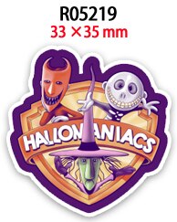 Vlakke hars flatback halloween 30 stuks/partij acryl harsen bedrukt voor doe-het-zelf decoratie: R05219