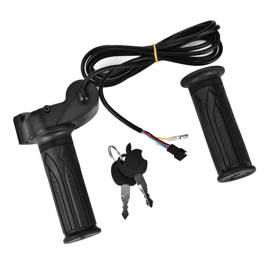 1 Paar E-Bike Twist Gasklep Gaspedaal Waterdichte Led Display Stuur Gashendel Elektrische Fiets Scooter Accessoire