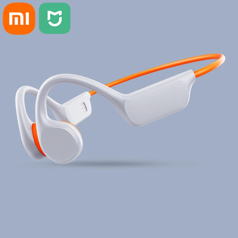 Xiaomi Mijia Bot Geleiding Oortelefoon Bluetooth Draadloze Ipx8 Waterdichte Mp3 Speler Hoofdtelefoon Met Microfoon Headset Zwemmen Oordopjes: YELLOW