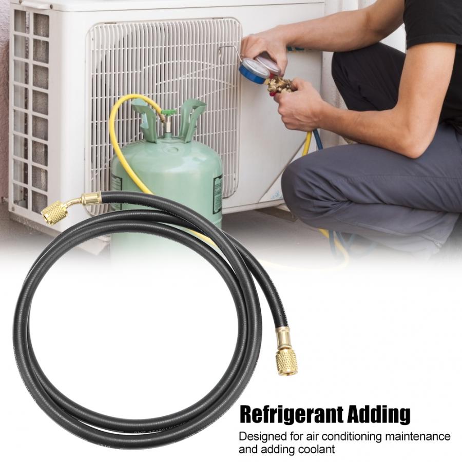 R410 800-4000psi Druck Klimaanlage Fluorid Rohr Klimaanlage Kühlmittel Kältemittel Zugabe Werkzeug 1/4SAE Kältemittel Schlauch